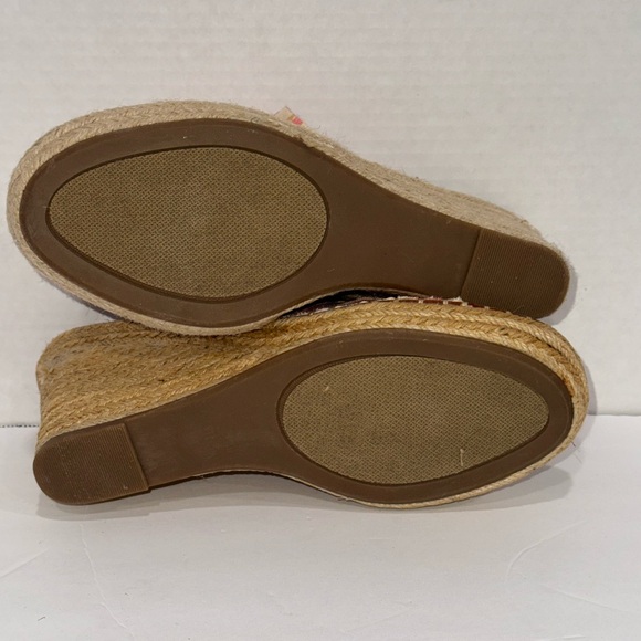 Sugar Hundreds Knotted Band Wedge Sandal Multi Dune Stripe  Size 10 - Picture 8 of 12